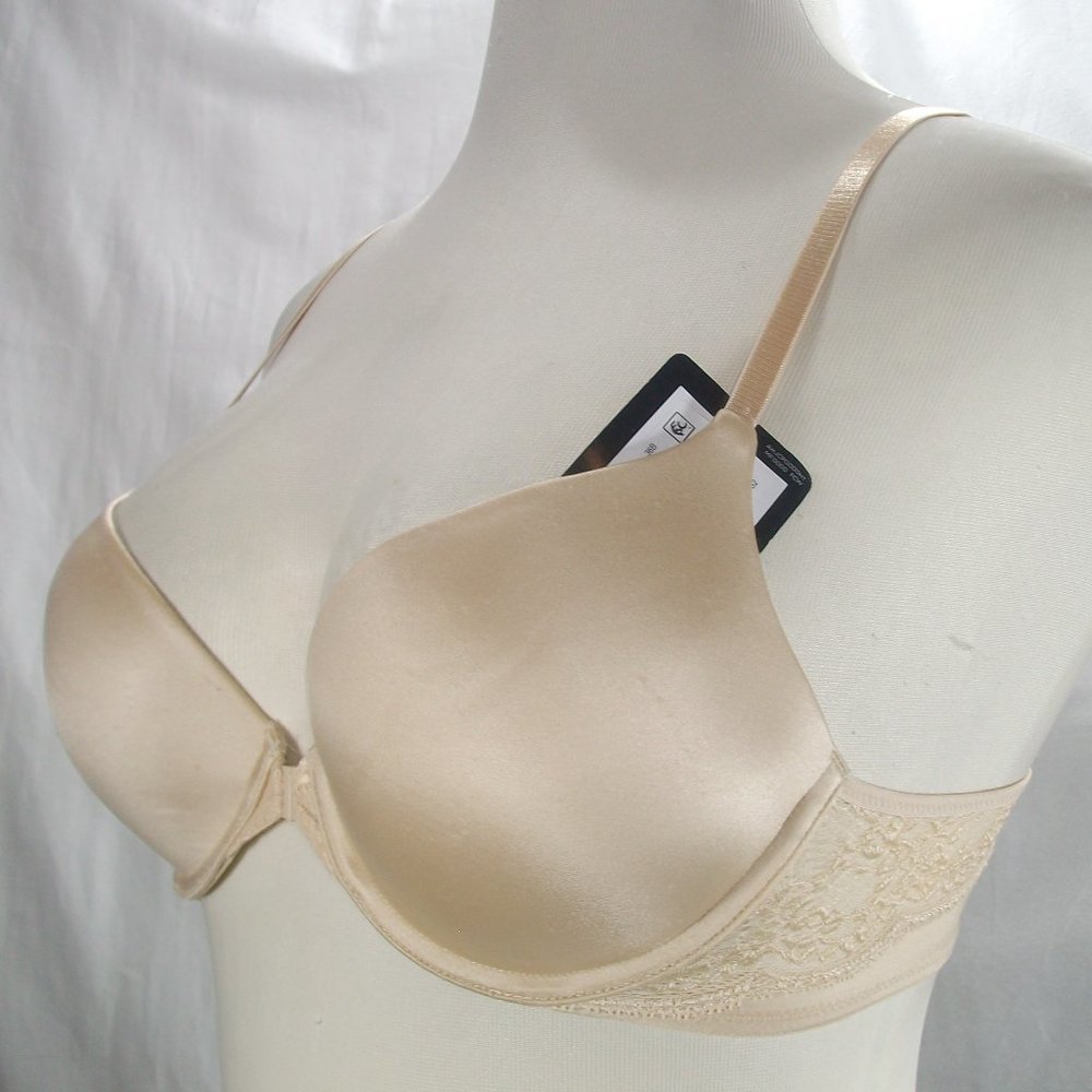 34A Maidenform SE6574 Self Expressions Front Close UW Bra Beige NWT - Picture 3 of 5